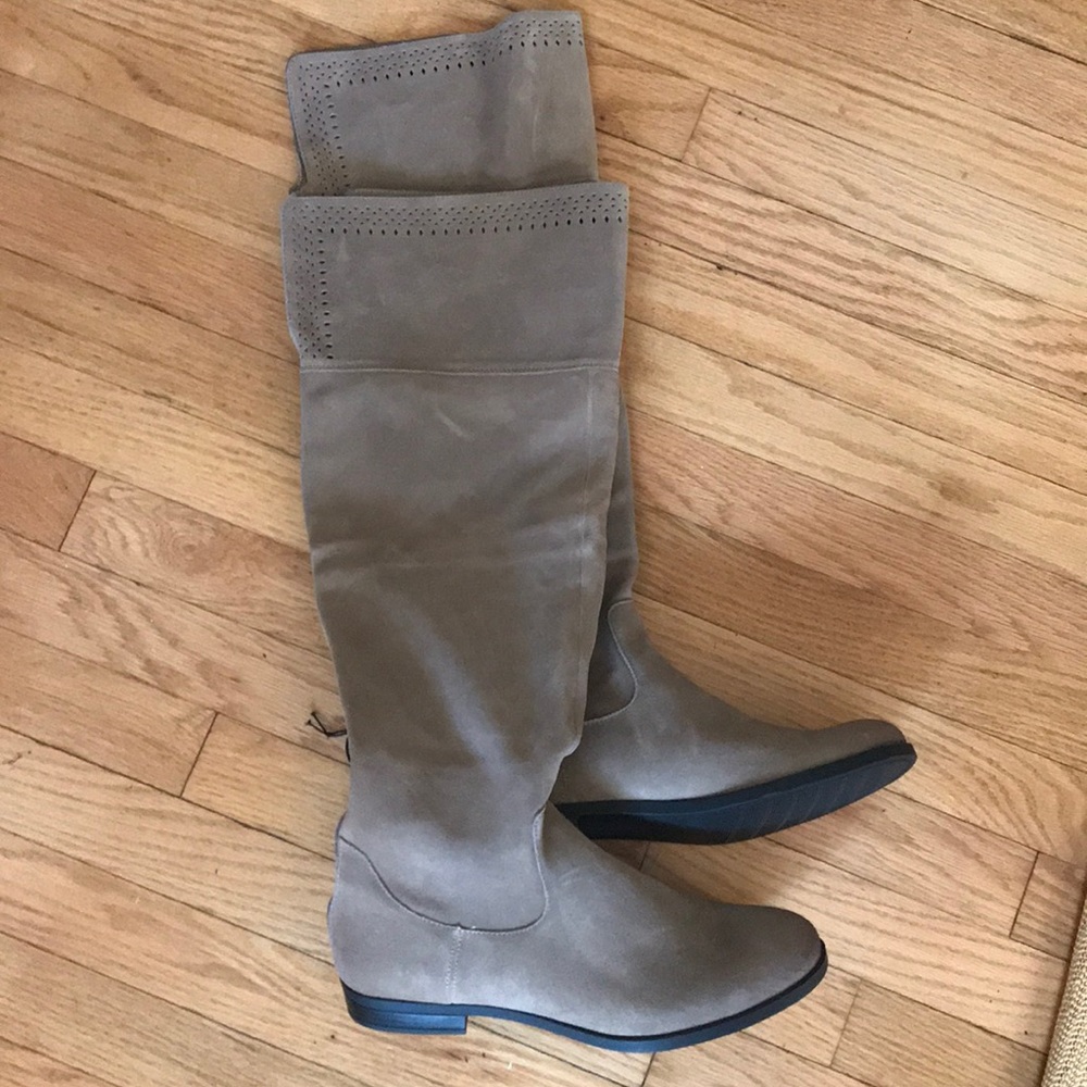Brand new gorgeous over the knee suede boots